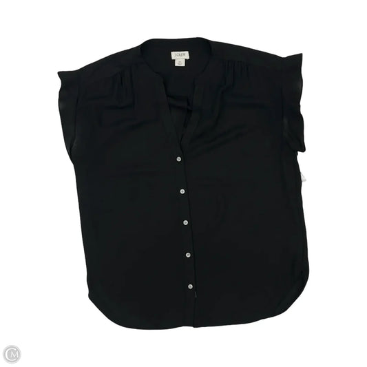 Blouse Short Sleeve By J. Crew In Black, Size: Xs