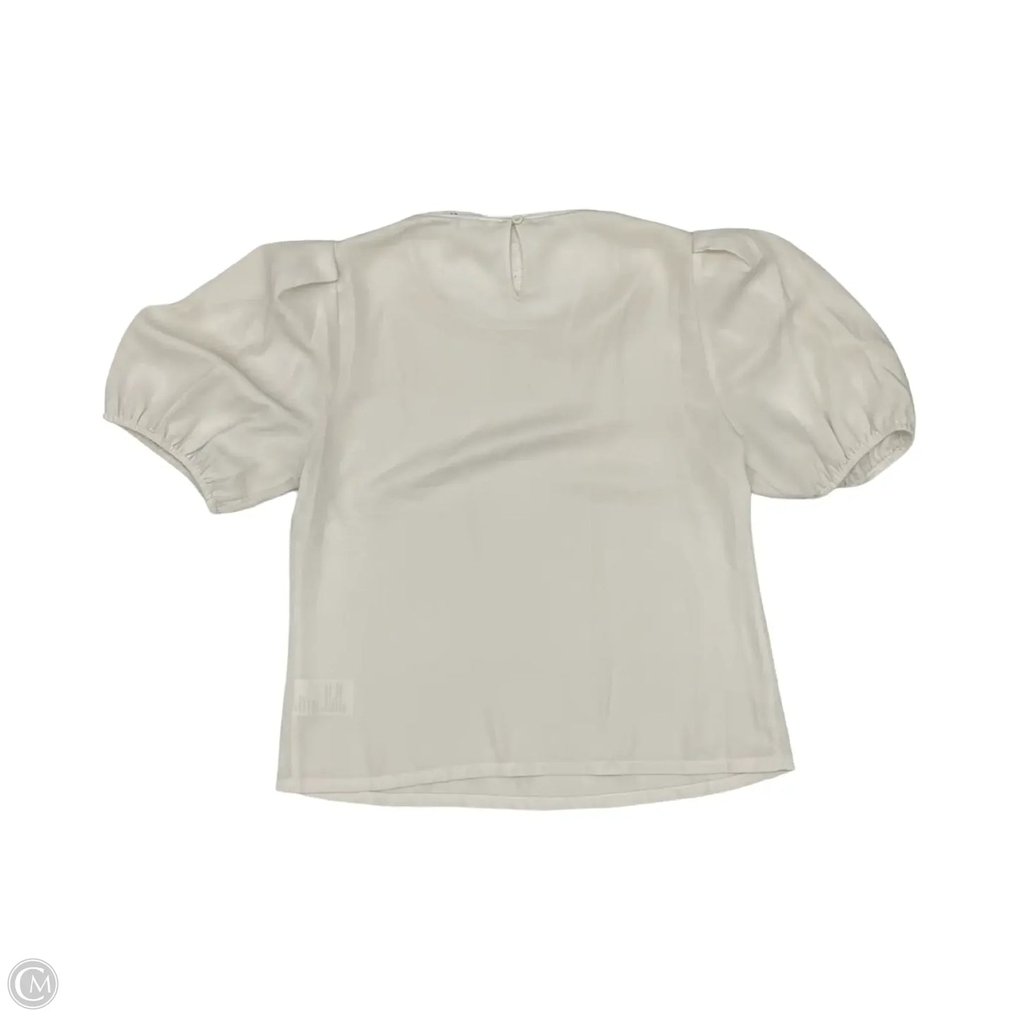 Blouse Short Sleeve By Elodie In Cream, Size: S