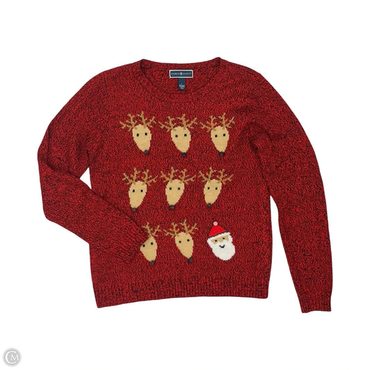 Sweater By Karen Scott In Red, Size: L