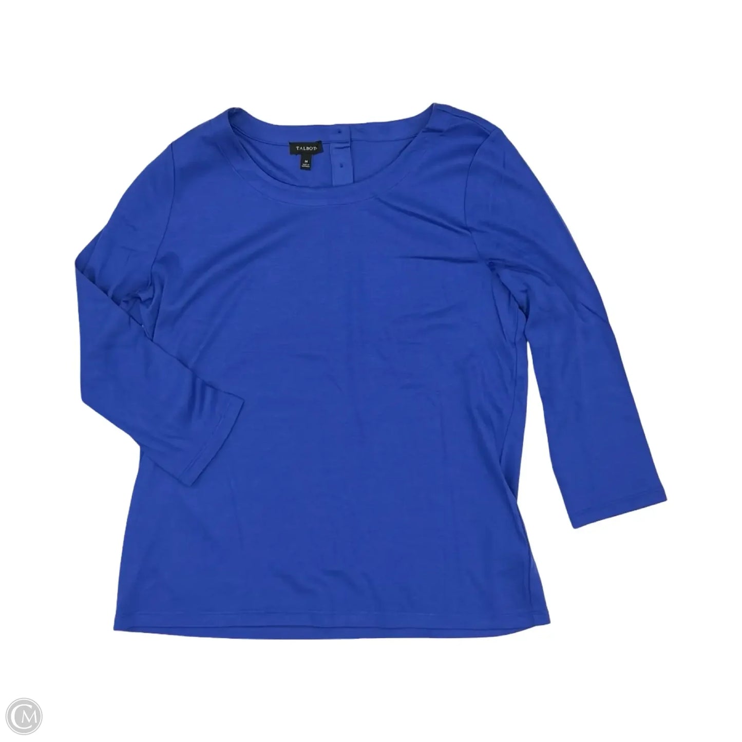 Top 3/4 Sleeve By Talbots In Blue, Size: M