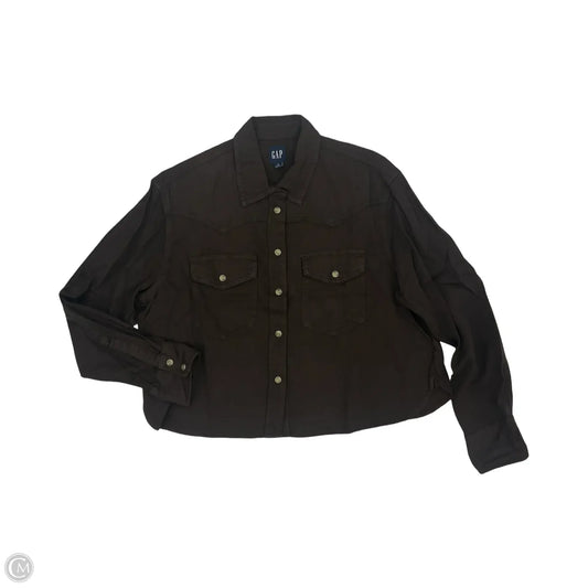 Top Long Sleeve By Gap In Brown, Size: S