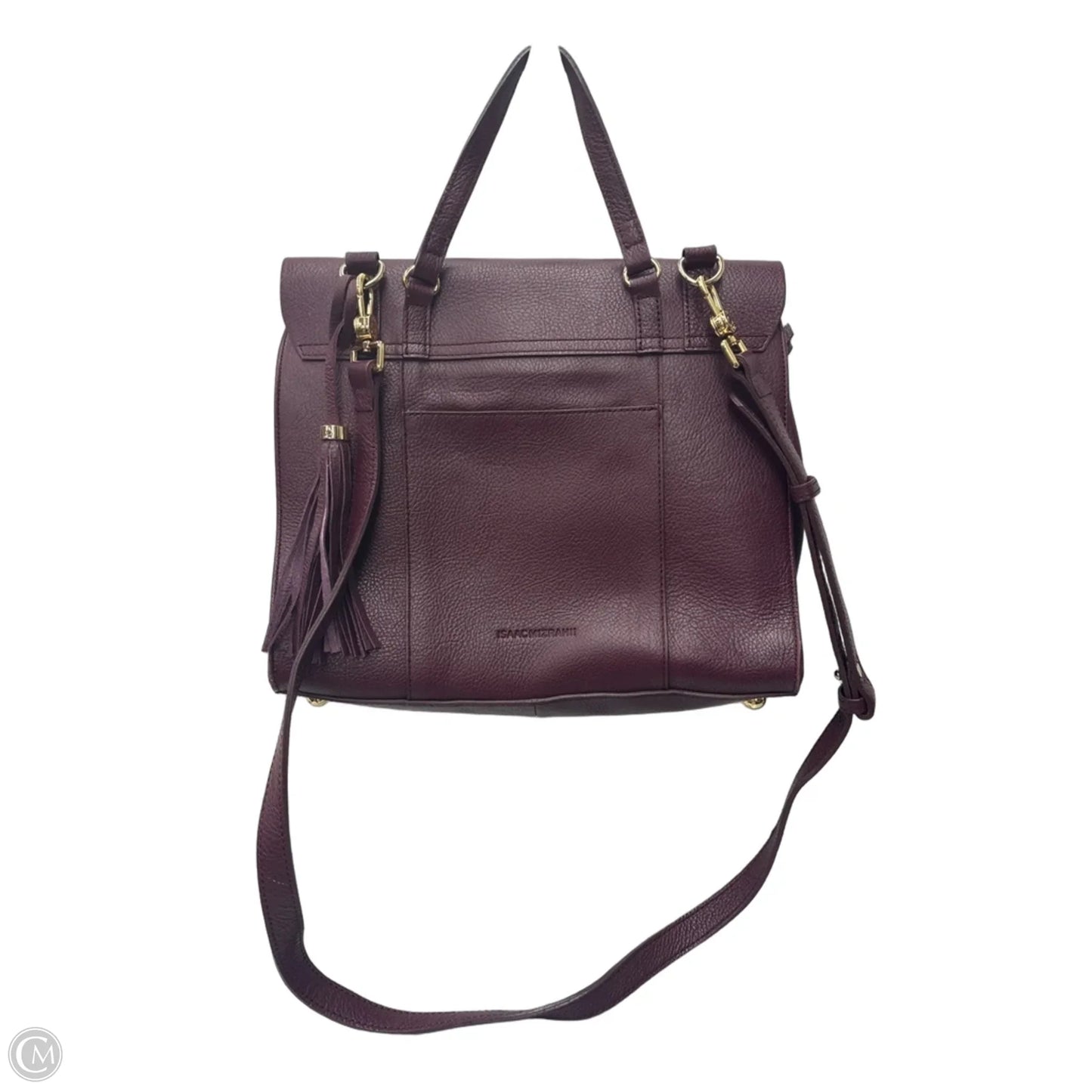 Handbag Leather By Isaac Mizrahi, Size: Medium