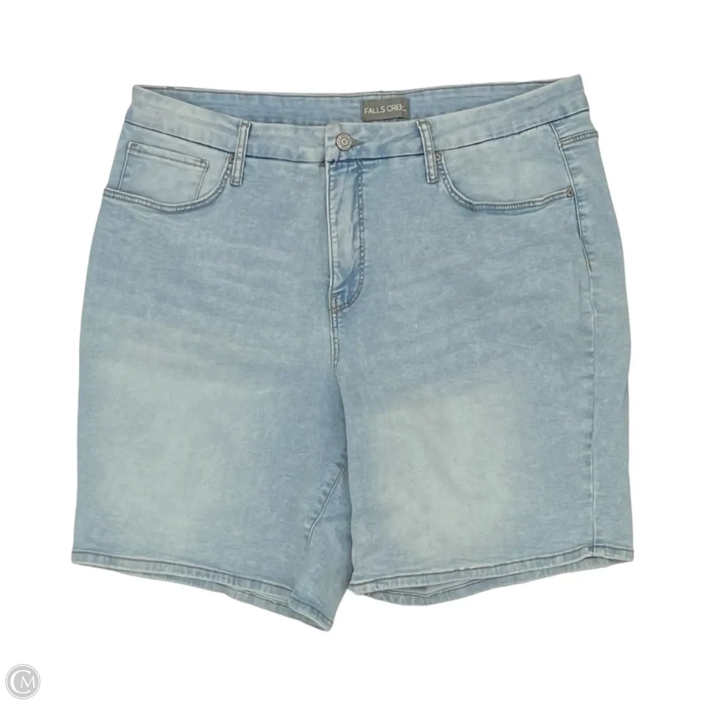 Shorts By Falls Creek In Blue Denim, Size: 22