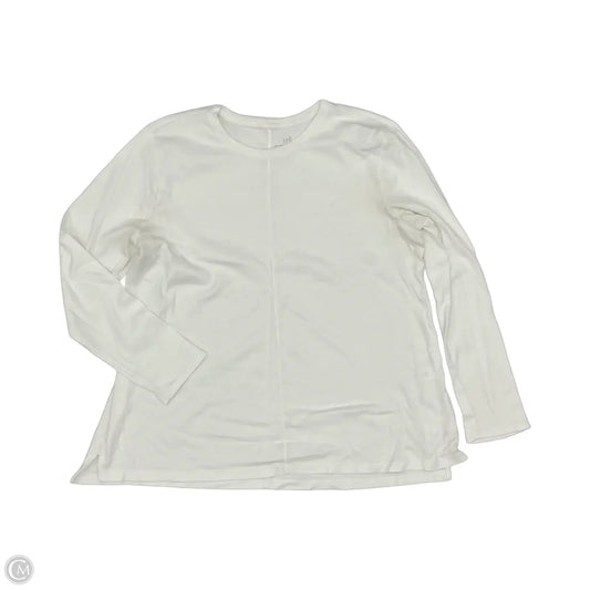 Top Long Sleeve By J. Jill In White, Size: Xl