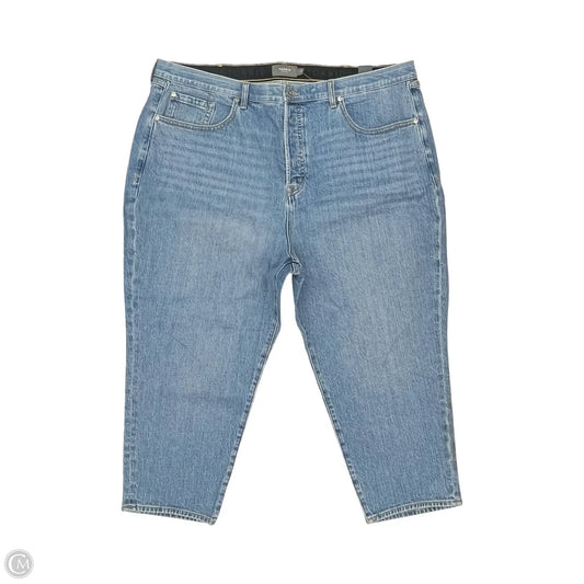 Jeans Straight By Torrid In Blue Denim, Size: 24