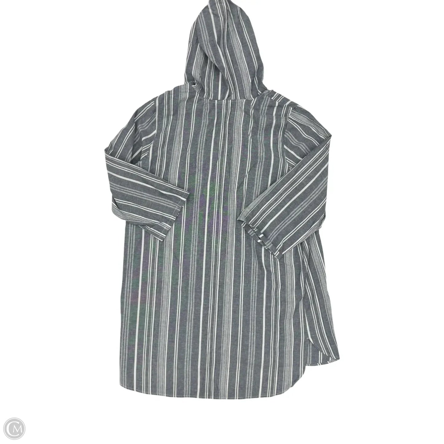 Swimwear Cover-up By Clothes Mentor In Blue & White, Size: Onesize