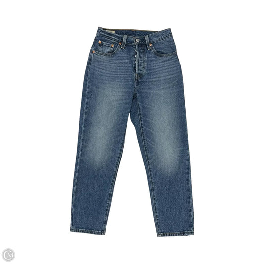 Jeans Straight By Levis In Blue Denim, Size: 2