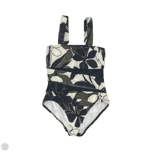 Swimsuit By Carmen Marc Valvo In Black & Green, Size: 8
