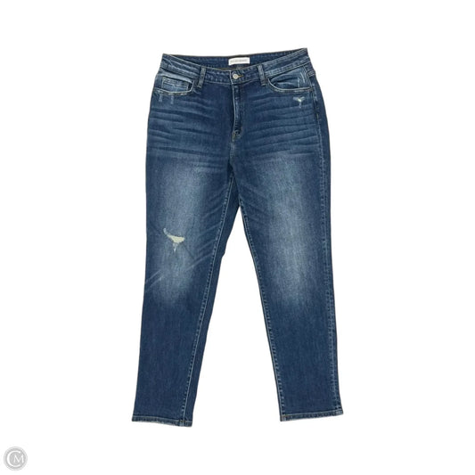 Jeans Straight By Flying Monkey In Blue Denim, Size: 12