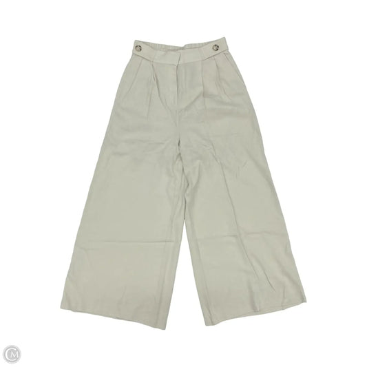Pants Wide Leg By Bar Iii In Cream, Size: M