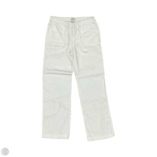 Pants Linen By St Johns Bay In White, Size: S