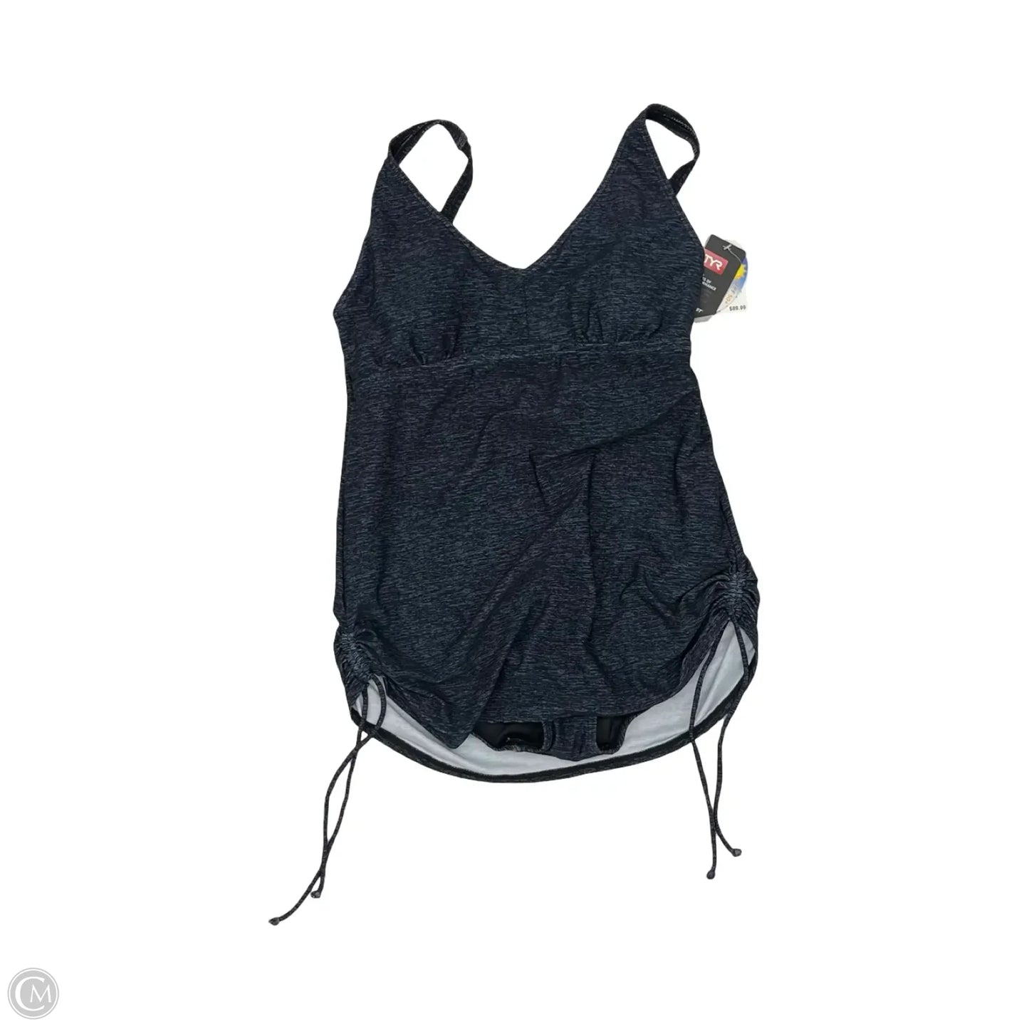 Swimsuit By Clothes Mentor In Black & Blue, Size: 14