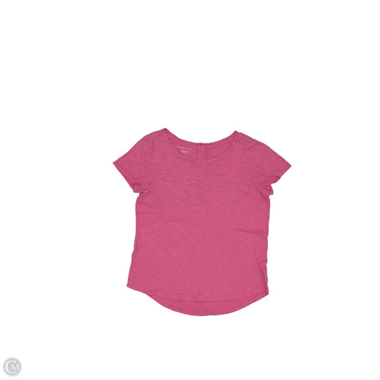 Top Short Sleeve By Talbots In Pink, Size: M