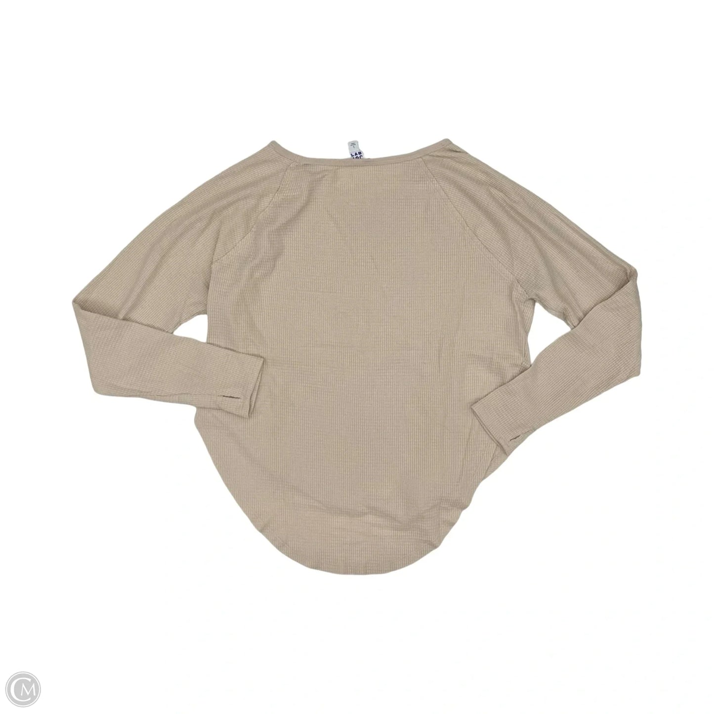 Athletic Top Long Sleeve Crewneck By Joy Lab In Cream, Size: L