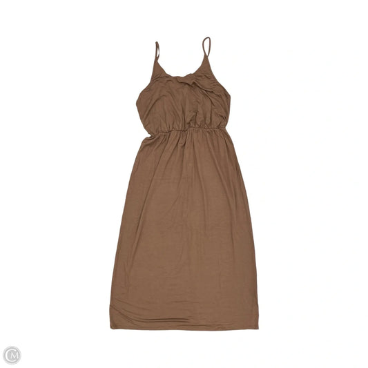 Dress Casual Maxi By Olivia Rae In Brown, Size: S