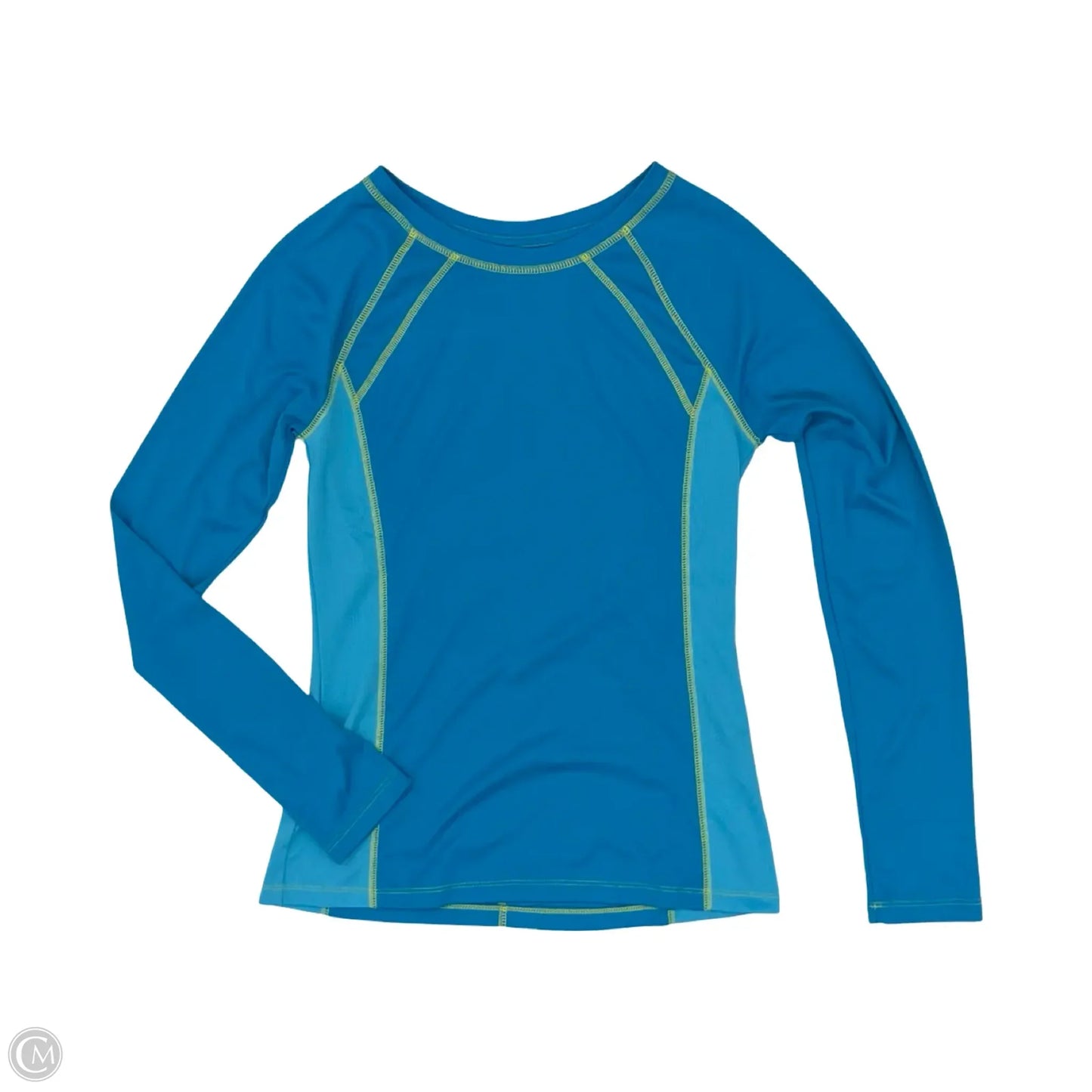 Athletic Top Long Sleeve Crewneck By Tek Gear In Blue, Size: S