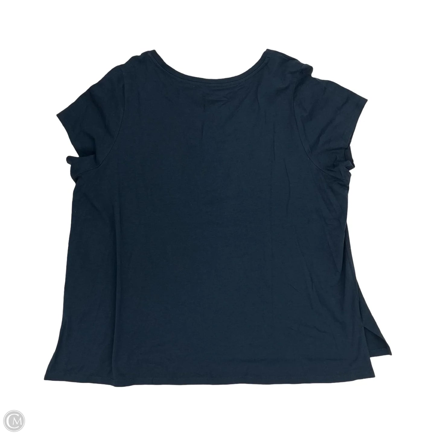 Top Short Sleeve Basic By Jones And Co In Blue, Size: 3x
