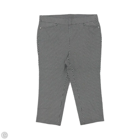 Pants Cropped By Rafaella In Black & White, Size: 18