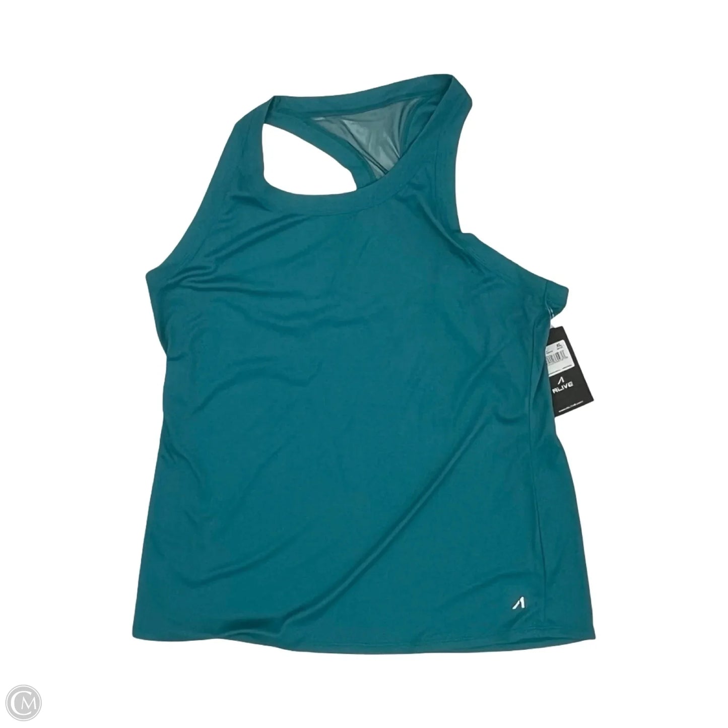 Athletic Tank Top By Clothes Mentor In Teal, Size: Xl