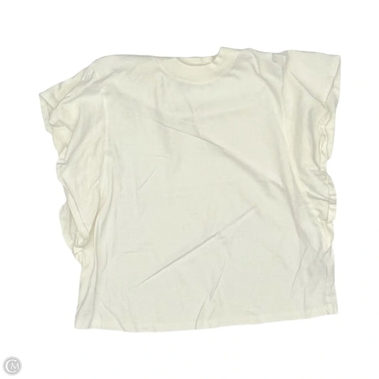 Top Short Sleeve By Madewell In Cream, Size: Xl