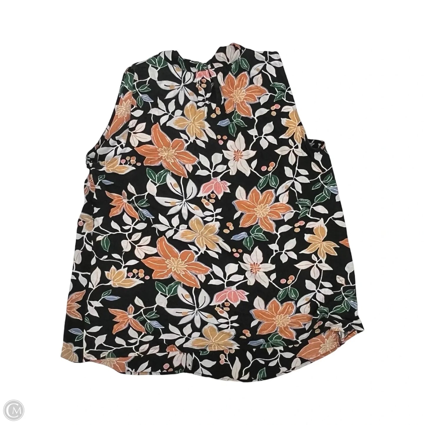 Blouse Sleeveless By Loft In Floral Print, Size: L