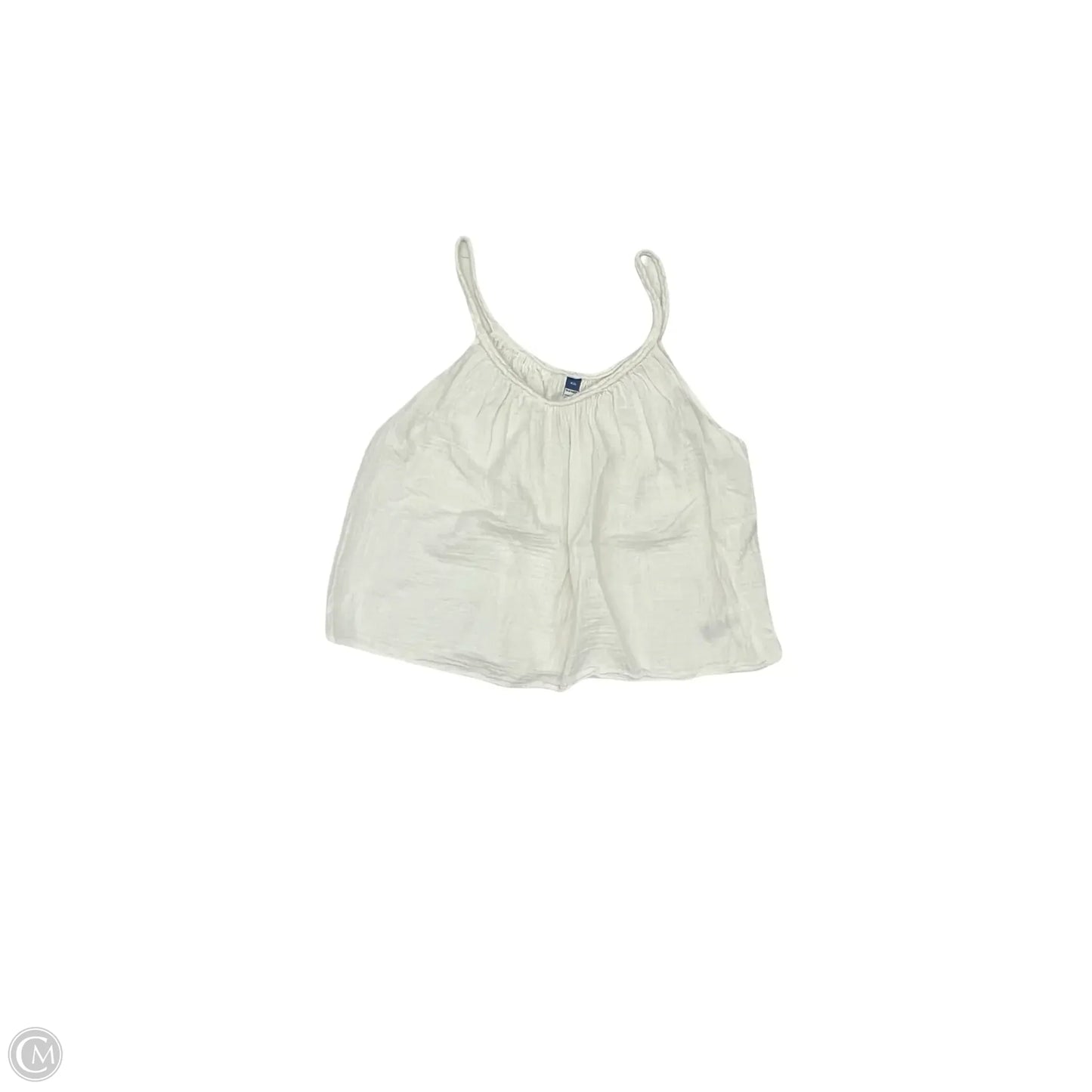 Blouse Sleeveless By Old Navy In White, Size: Xxl