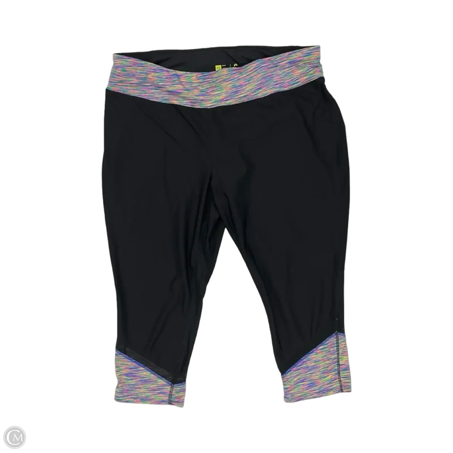 Athletic Leggings Capris By Xersion In Black, Size: 2x