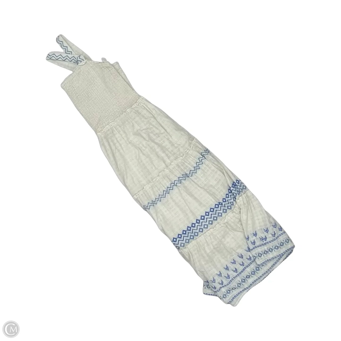 Dress Casual Maxi By Draper James In Blue & White, Size: Xxl
