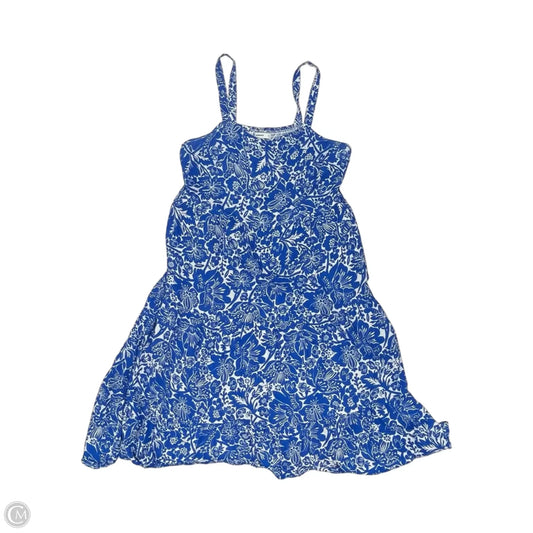 Dress Casual Maxi By Sonoma In Blue & White, Size: Xxl