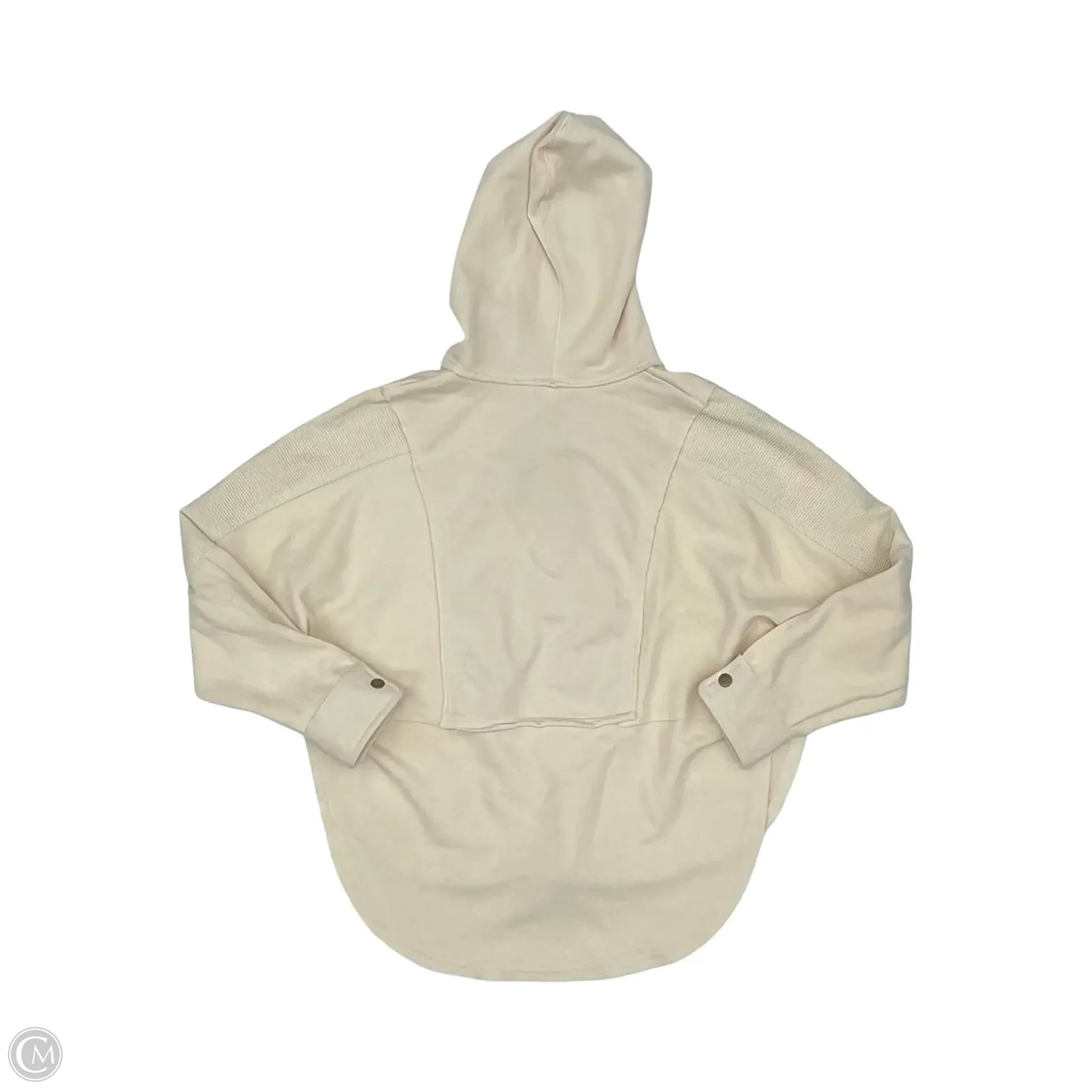 Sweatshirt Hoodie By Blu Pepper In Cream, Size: S