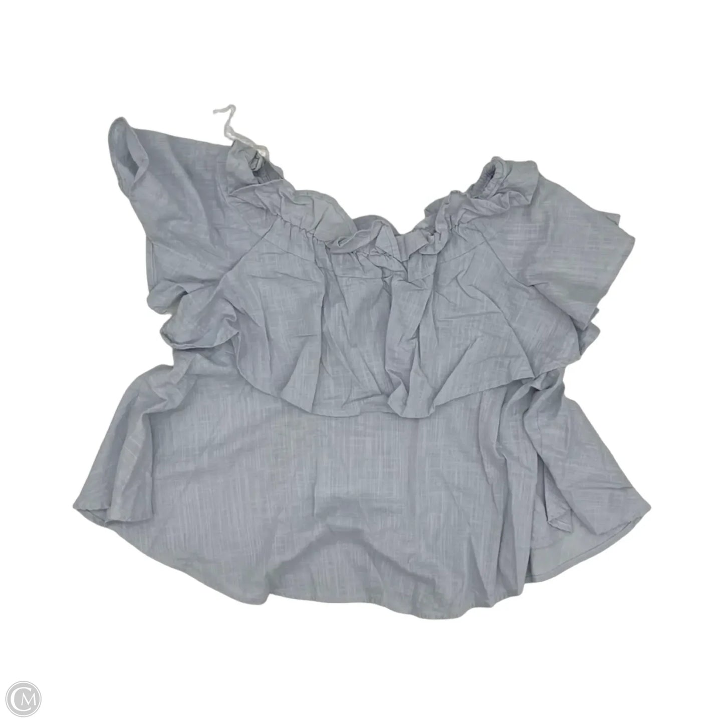 Blouse Short Sleeve By Beachlunchlounge In Blue, Size: L
