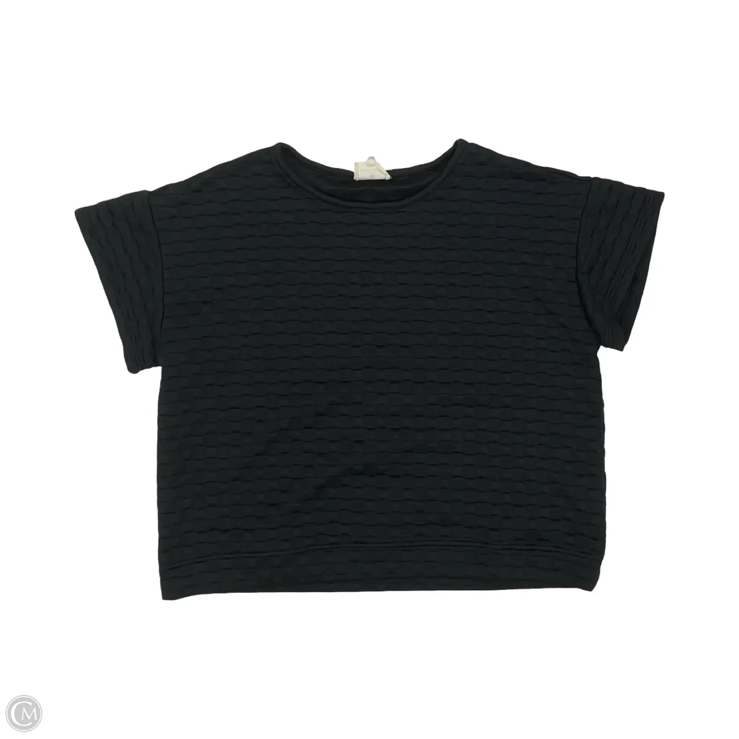 Top Short Sleeve By Betseys Boutique Shop In Black, Size: L