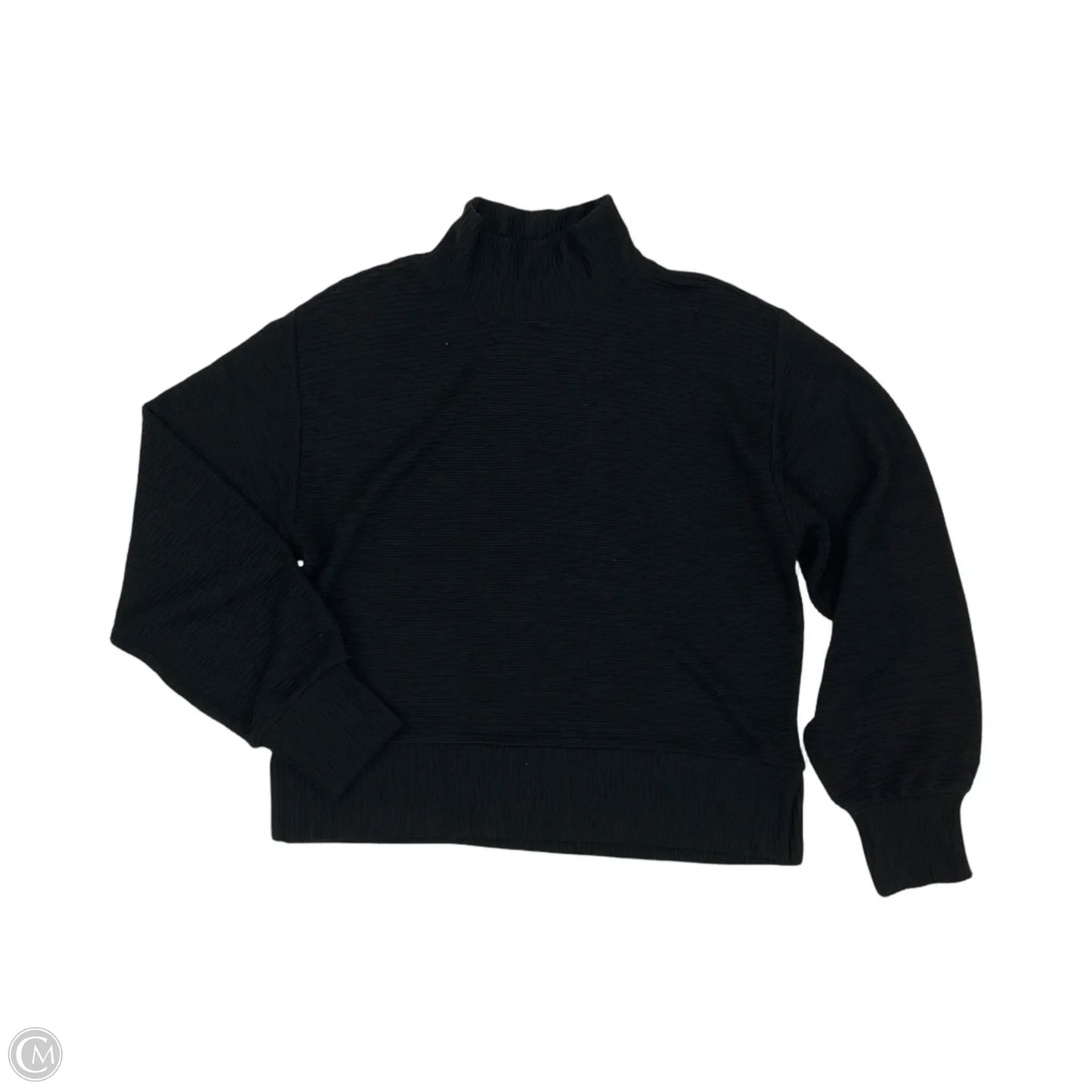 Athletic Top Long Sleeve Collar By Calia In Black, Size: S