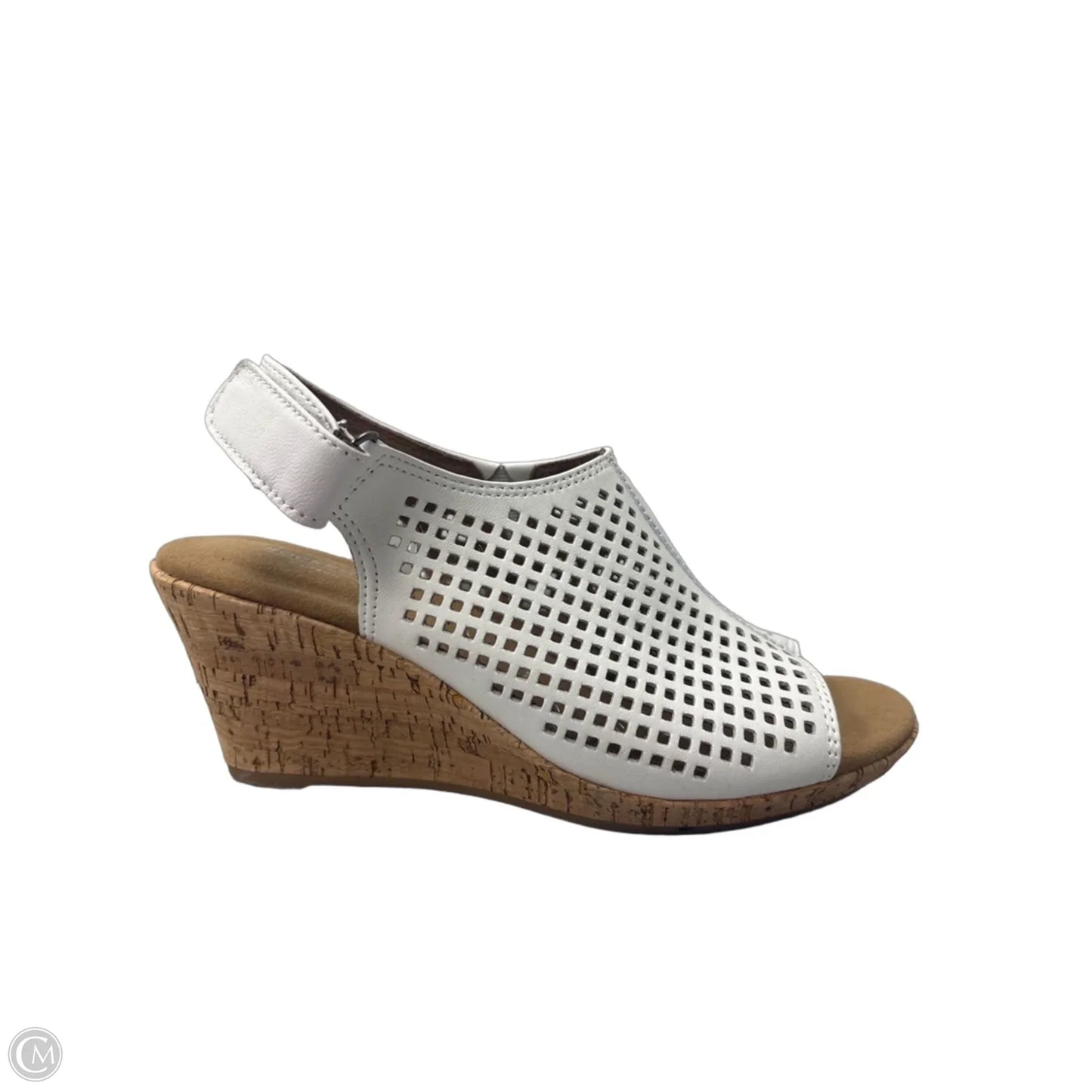 Sandals Heels Wedge By Rockport In White, Size: 7