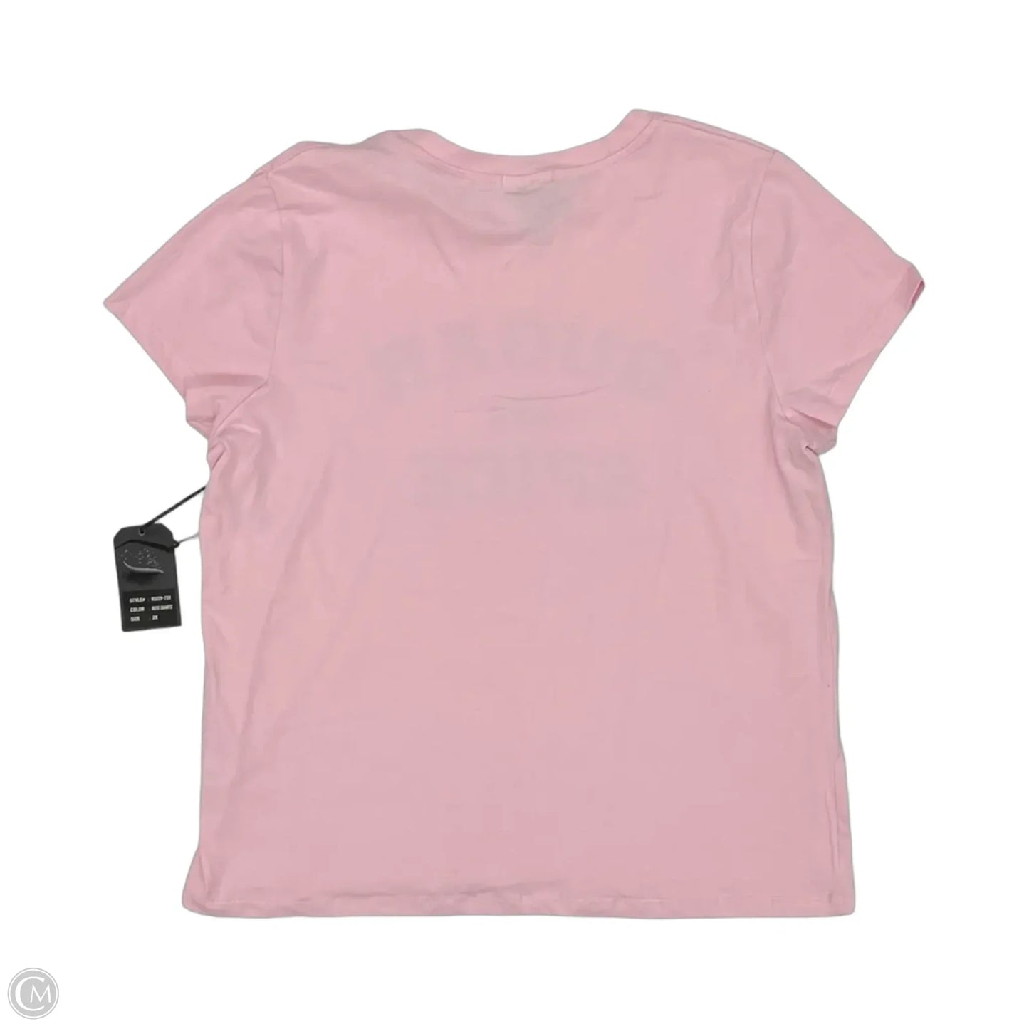 Top Short Sleeve By Clothes Mentor In Pink, Size: 2x