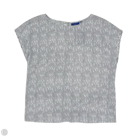 Blouse Short Sleeve By Apt 9 In Black & White, Size: Xl