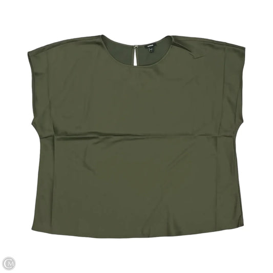 Blouse Short Sleeve By Express In Green, Size: Xl