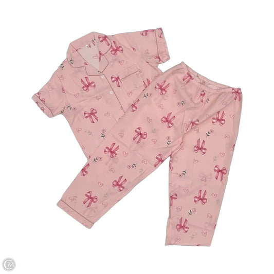 Pajamas 2pc By Clothes Mentor In Pink, Size: 2x