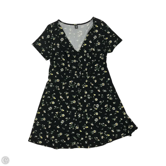 Dress Casual Short By Shein In Black & Yellow, Size: Xl