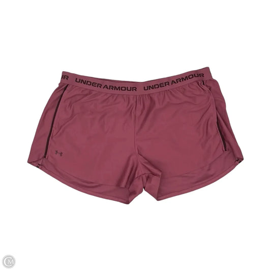 Athletic Shorts By Under Armour In Pink, Size: Xxl