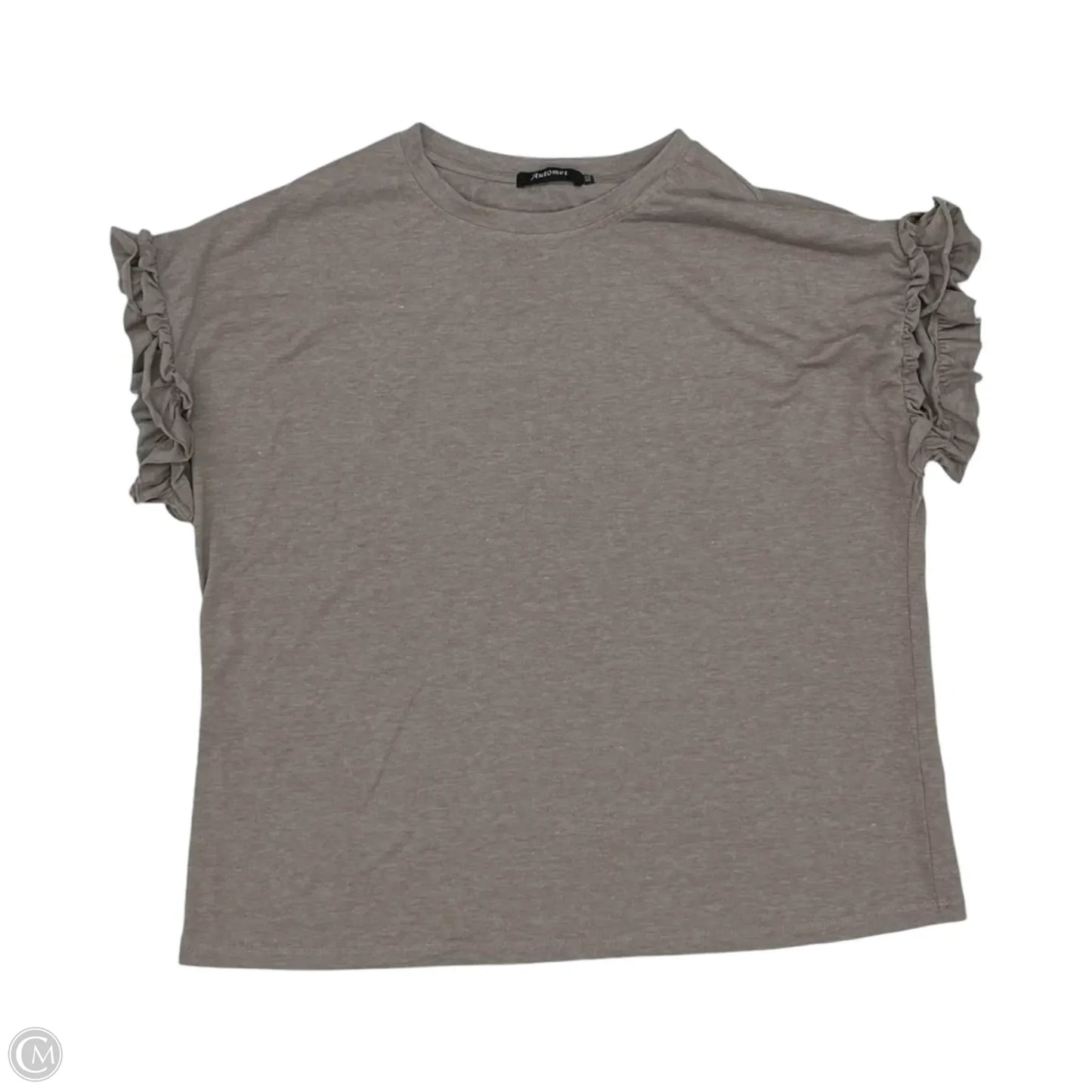 Top Short Sleeve By Automet In Brown, Size: Xxl