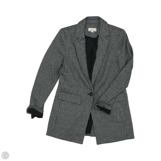 Blazer By Loft In Black & Grey, Size: 0