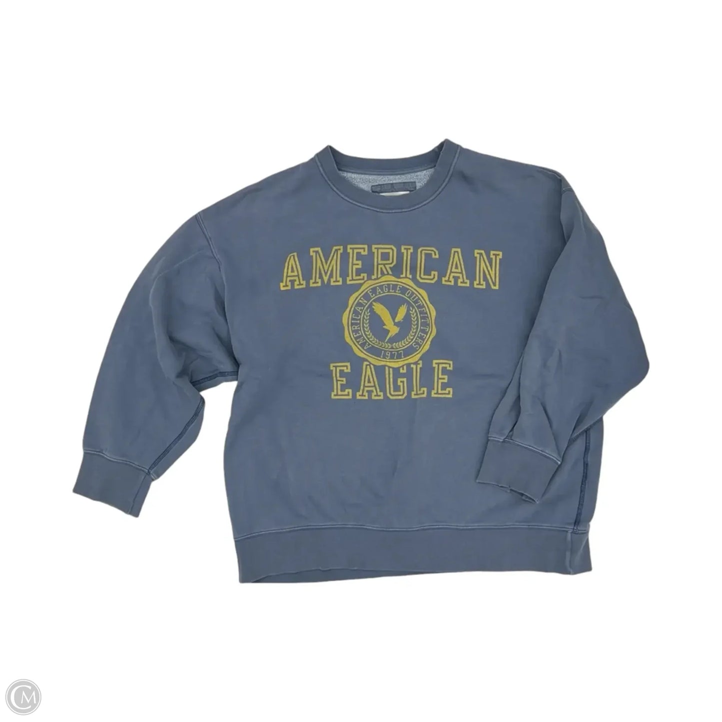 Sweatshirt Crewneck By American Eagle In Blue, Size: L