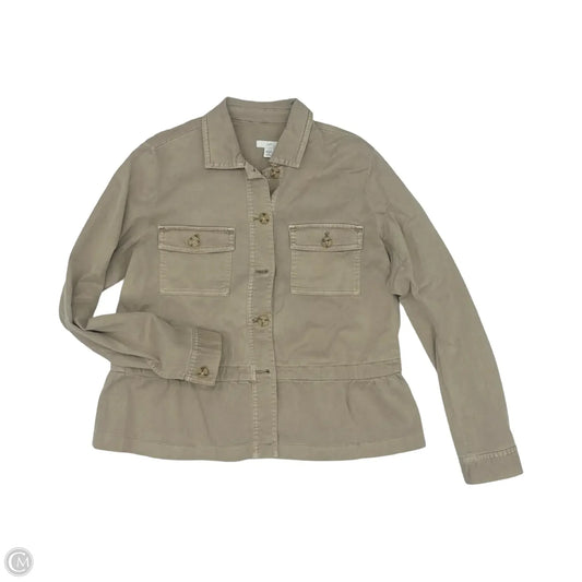 Jacket Denim By J. Jill In Tan Denim, Size: Xs