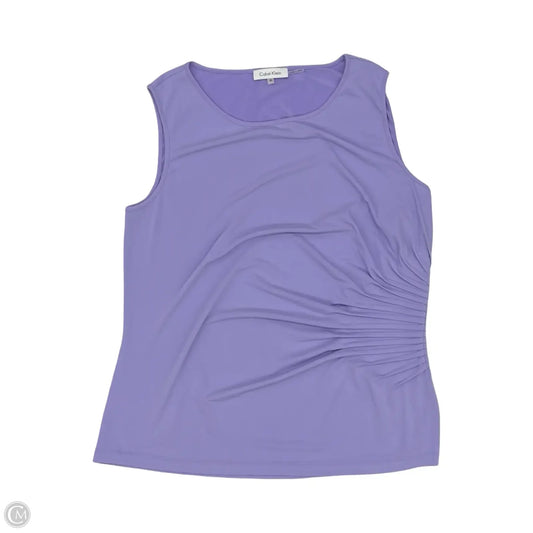 Blouse Sleeveless By Calvin Klein In Purple, Size: Xl