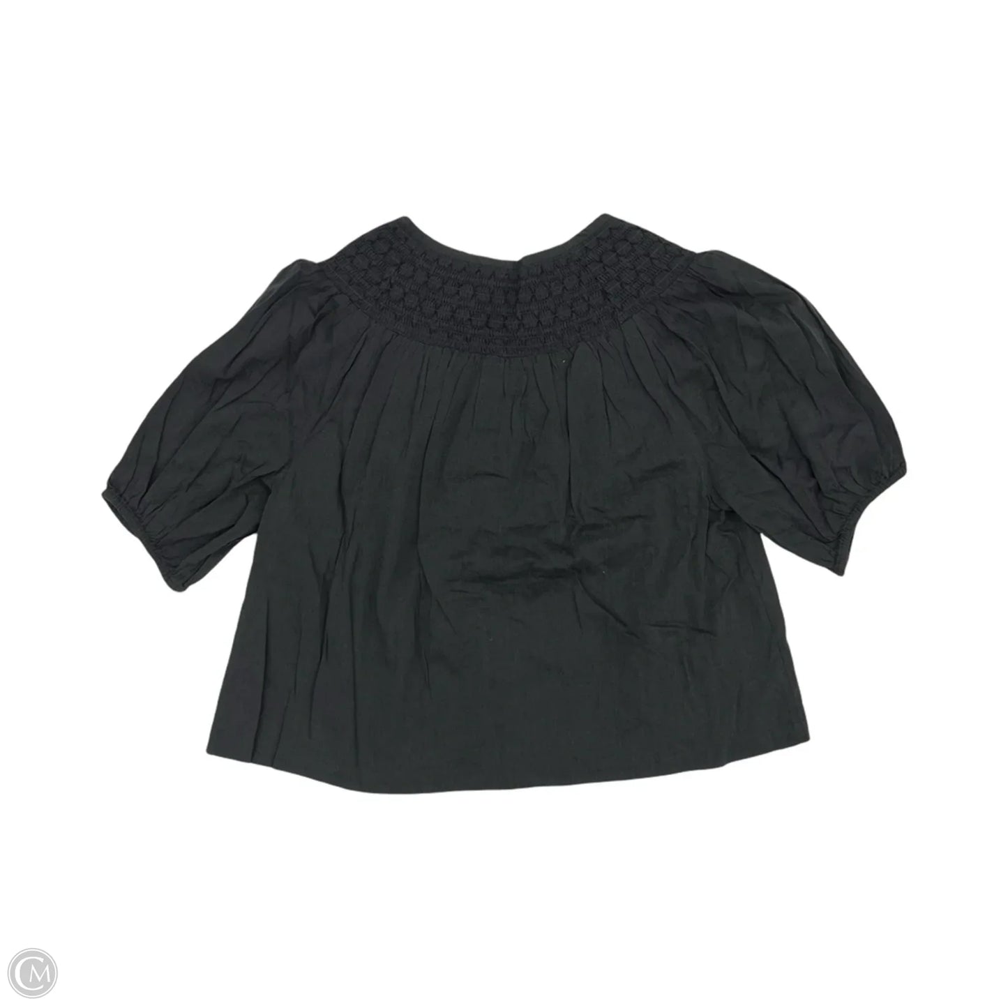 Blouse Short Sleeve By Old Navy In Grey, Size: L