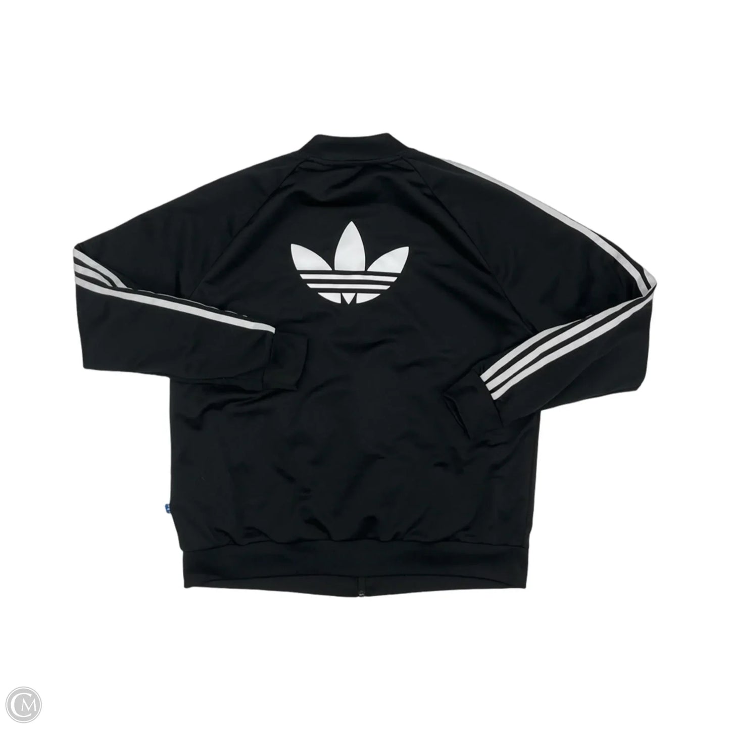 Athletic Jacket By Adidas In Black & White, Size: Xl