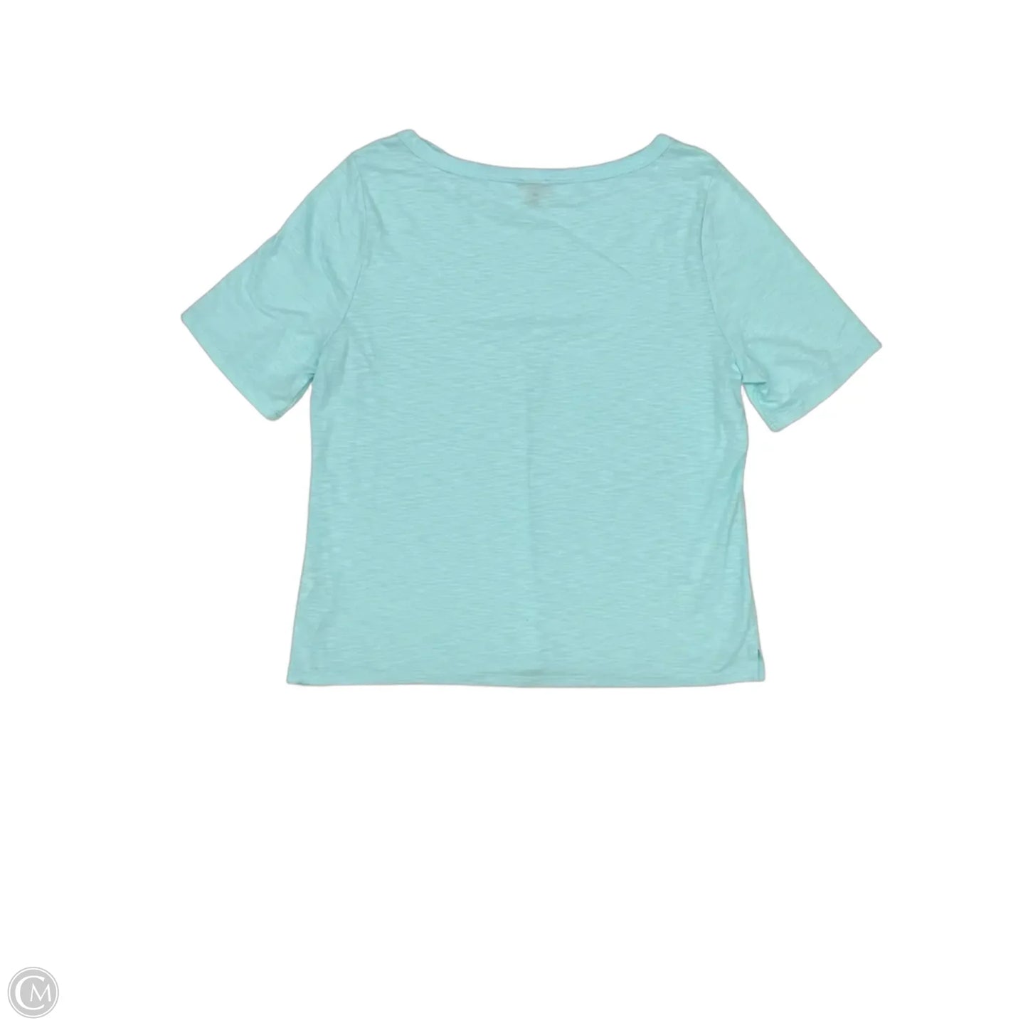 Top Short Sleeve By Talbots In Blue, Size: Xl