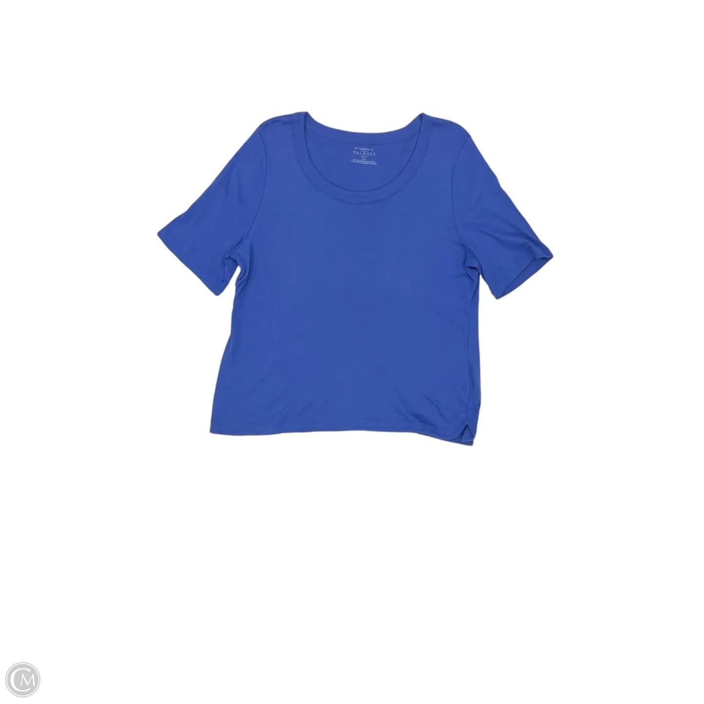 Top Short Sleeve By Talbots In Blue, Size: Xlp