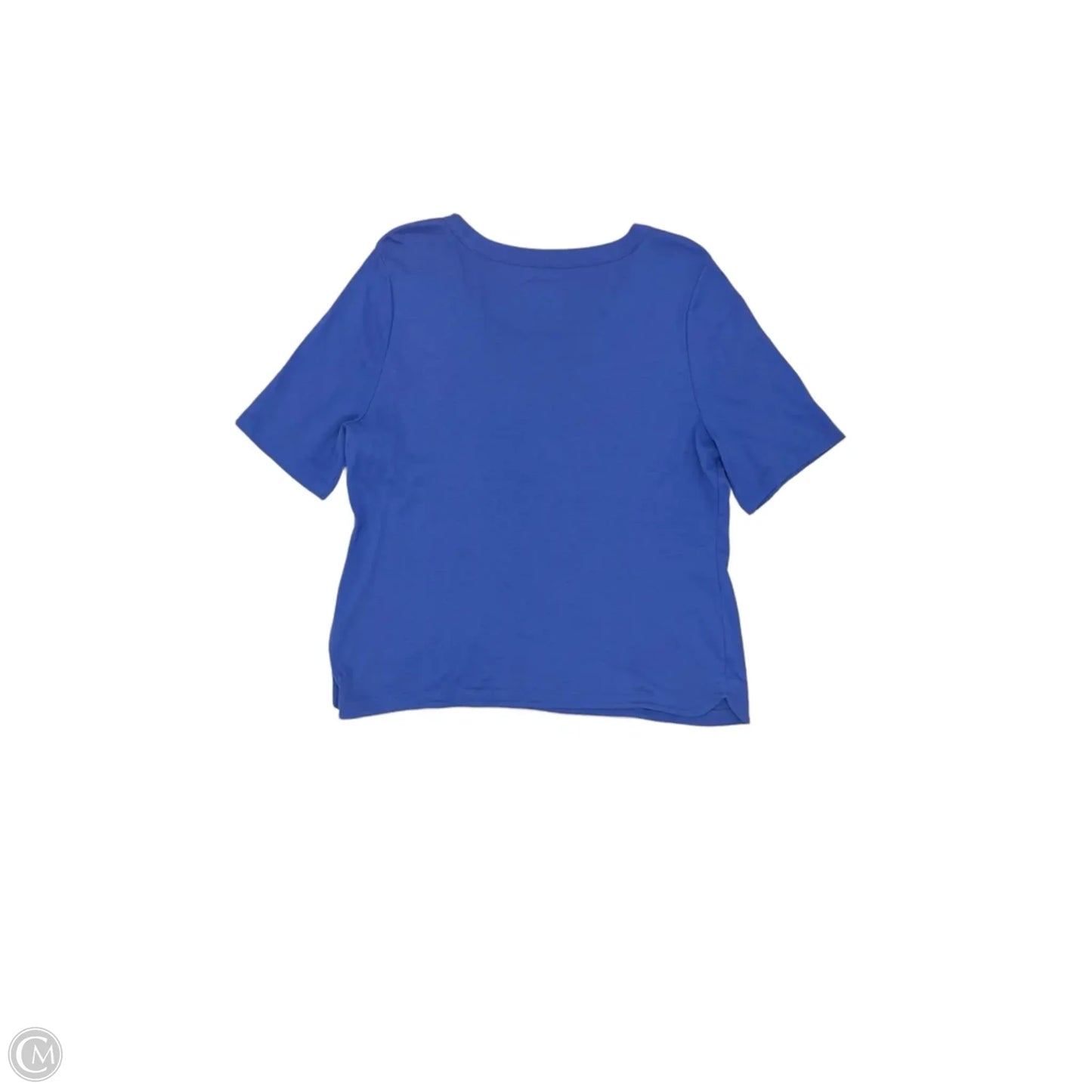 Top Short Sleeve By Talbots In Blue, Size: Xlp